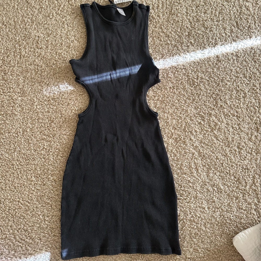 H&M cutout dress. Midnight color. Blueish black color